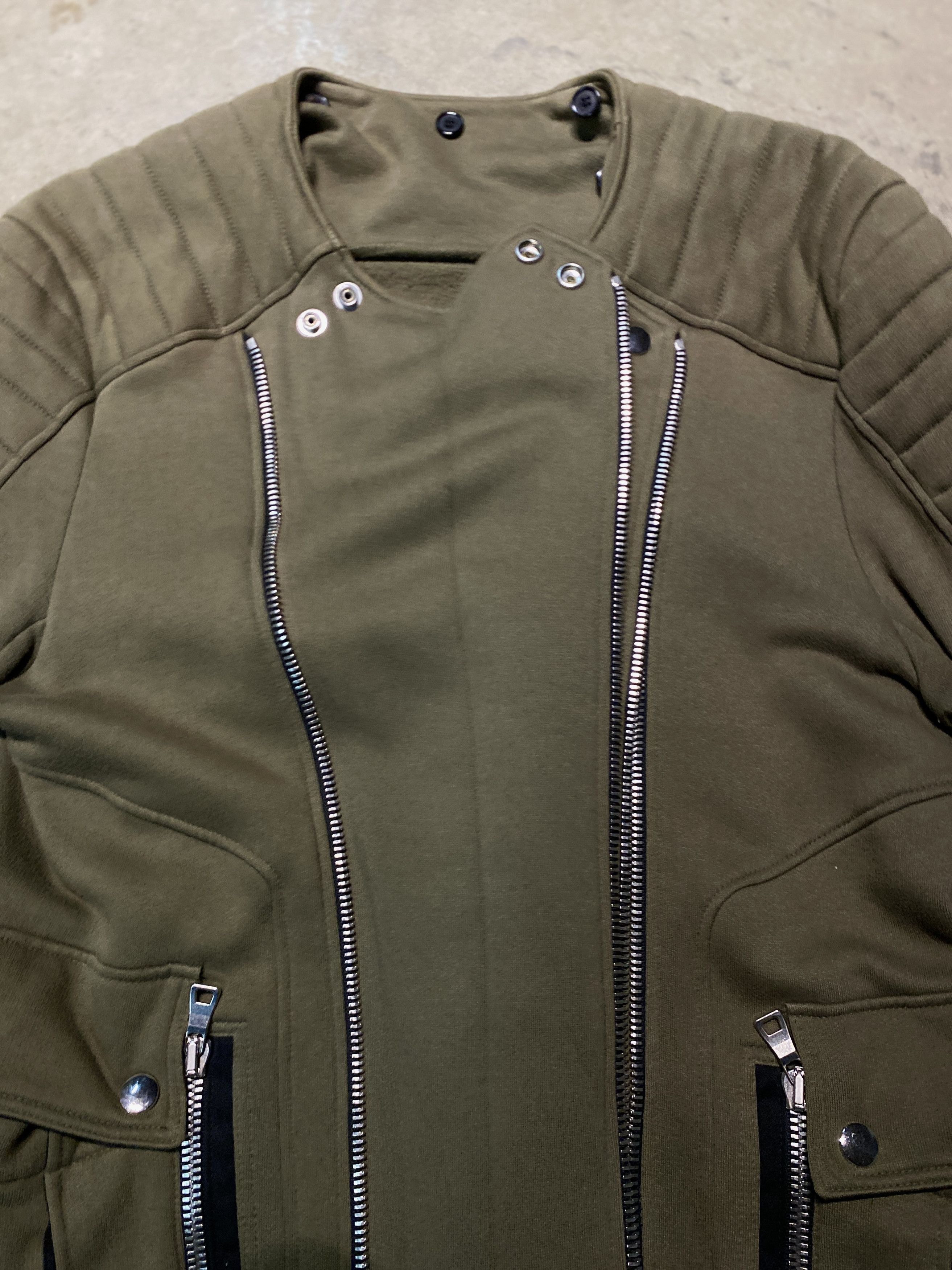 Balmain Balmain Multi-Pocket Suede Moto Jacket by Decarnin Size US L / EU 52-54 / 3 - 13 Thumbnail