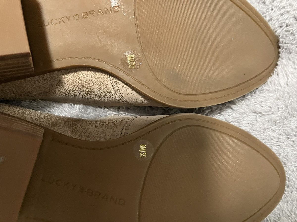 Lucky Brand Lucky Brand Mahzan Leather Women’s Slip On Bootie Loafer Size US 8 / IT 38 - 11 Thumbnail
