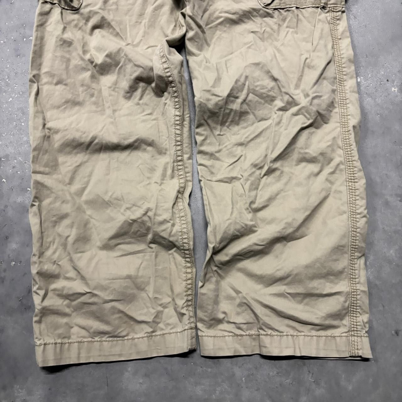 Japanese Brand × Vintage Crazy Vintage Y2K/2000s Khaki Streetwear Skater Cargo Pants! Size US 34 / EU 50 - 6 Thumbnail