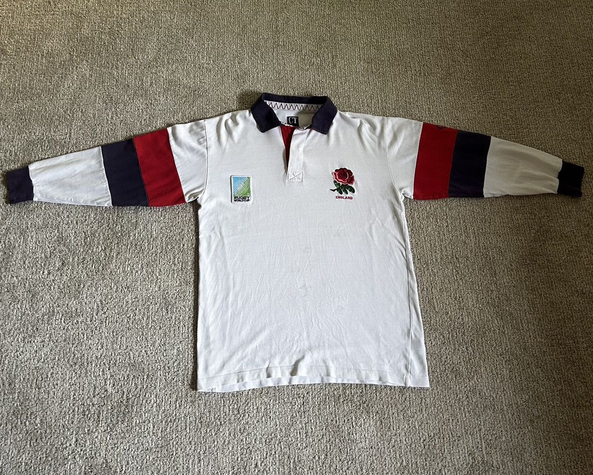 Cotton Traders Vintage England 1995 Rugby World Cup jersey Size US M / EU 48-50 / 2 - 2 Thumbnail