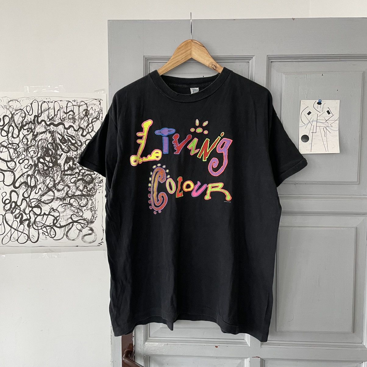 Band Tees × Vintage Vintage 1991 Living Colour Rare Band T-Shirt Size US L / EU 52-54 / 3 - 2 Thumbnail