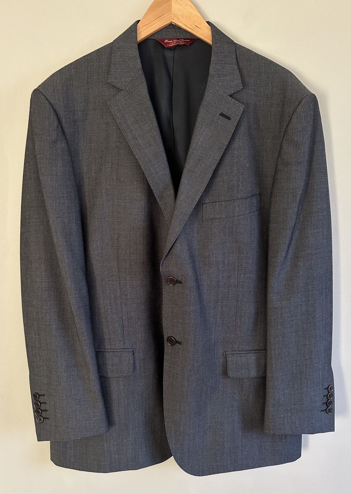 Pronto Uomo Pronto Uomo Couture Tollegno 1900 Wool Blazer Sport Jacket Size 44R - 5 Thumbnail