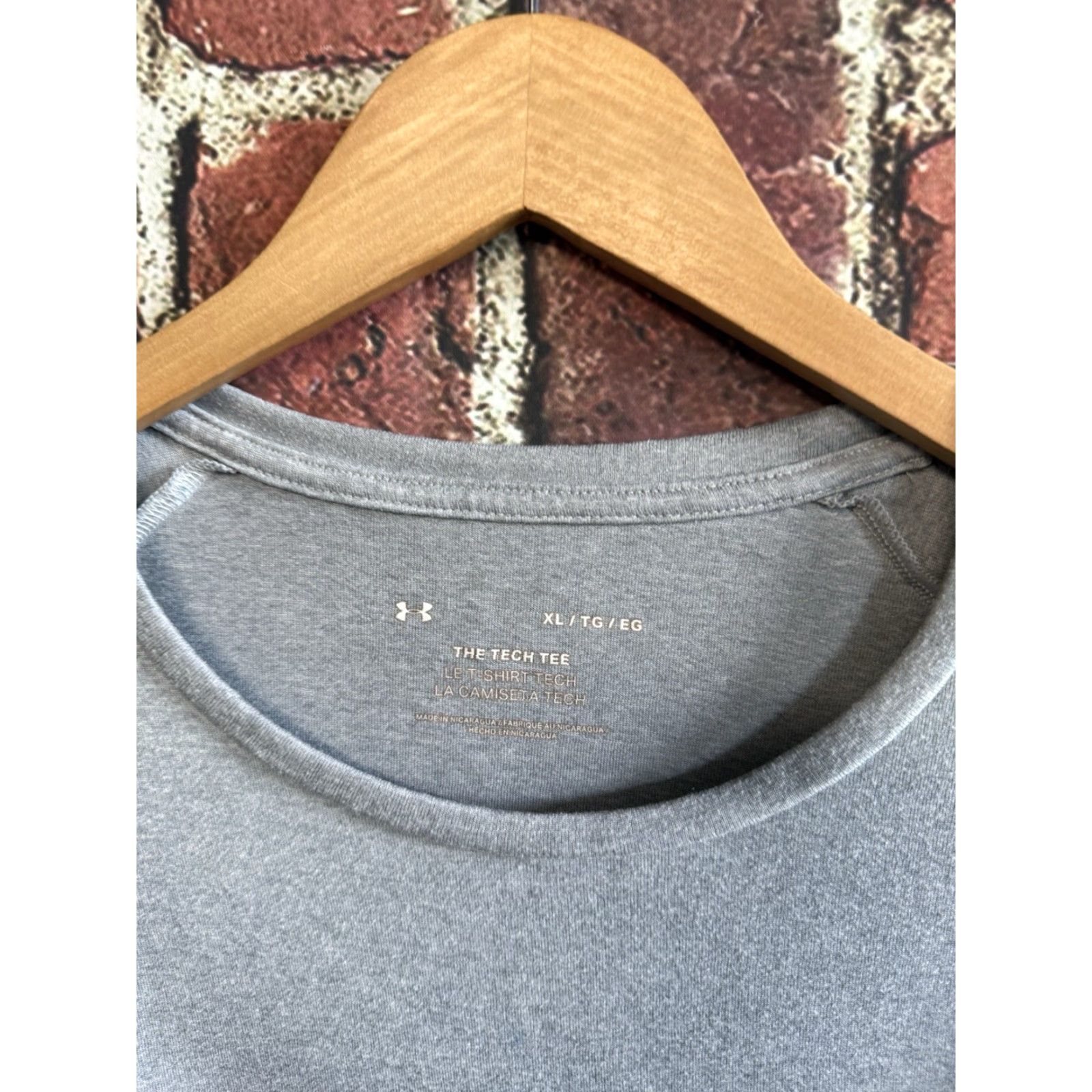Under Armour Under Armour Mens Gray Short Sleeve Athletic Shirt XL Size T-Shirt Pullover Athletic Activewear Mens Gray Short Sleeve Shirt XL Size US XL / EU 56 / 4 - 3 Thumbnail