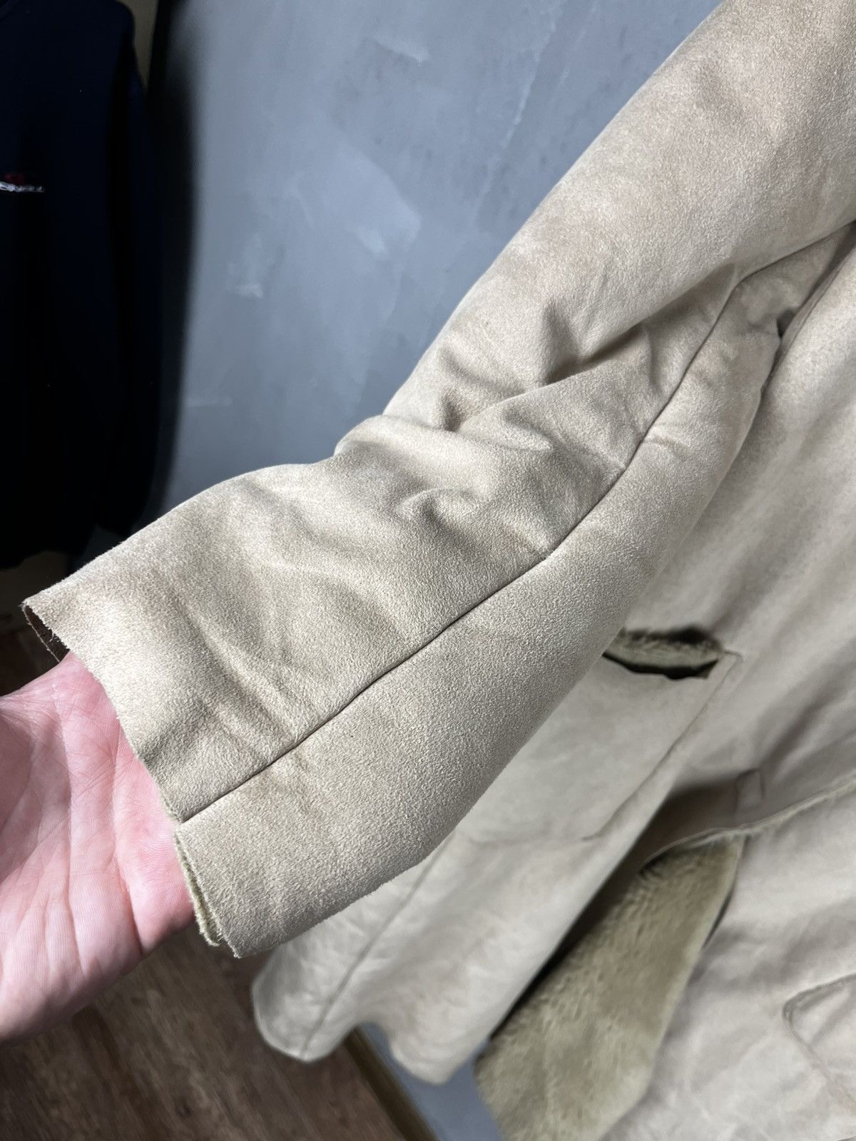 Giorgio Armani Armani cost shearling jacket vintage 90s huster glamour Size XL / US 12-14 / IT 48-50 - 10 Thumbnail