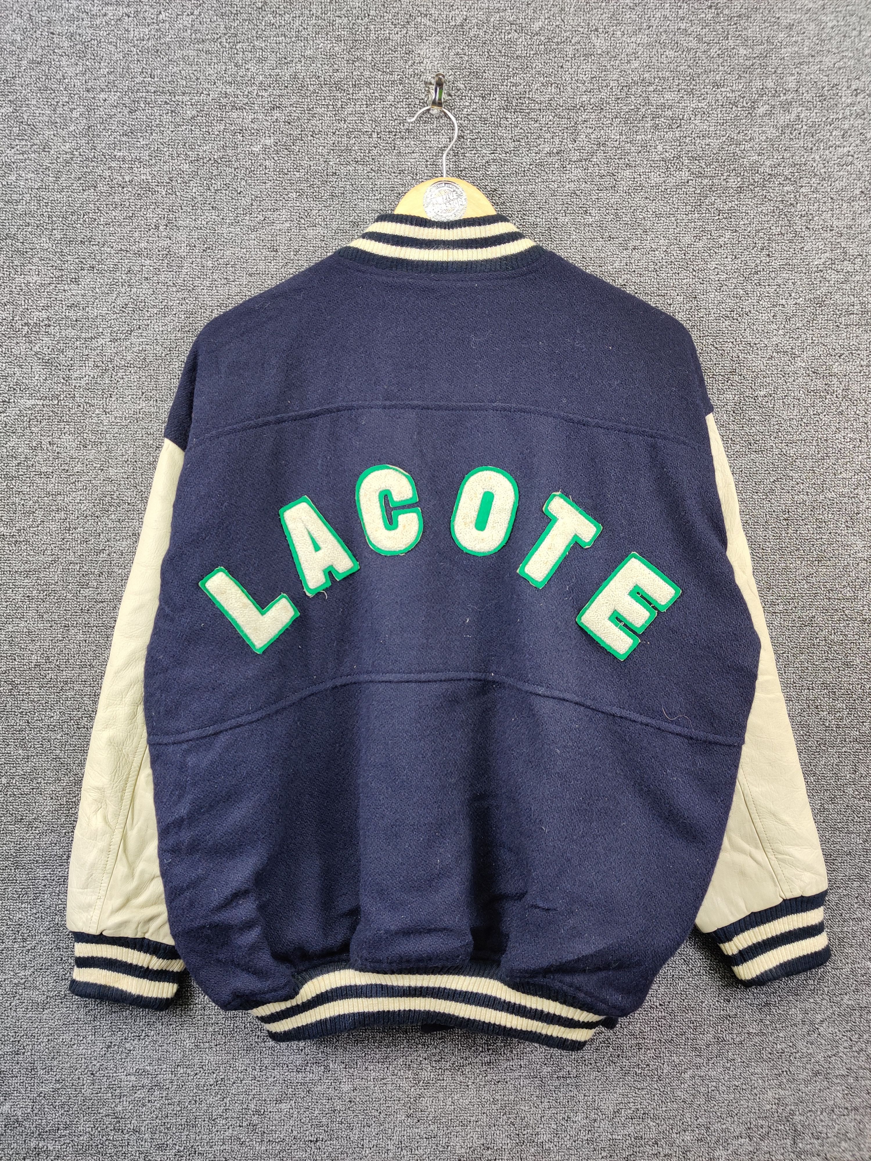 Japanese Brand Vintage Lacote Basque Wool Varsity Leather Jacket Size US XL / EU 56 / 4 - 1 Thumbnail