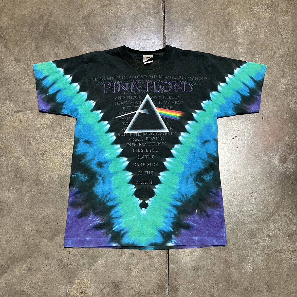 Liquid Blue Vintage Pink Floyd Dark Side of Moon Liquid Blue Tie Dye Size US M / EU 48-50 / 2 - 1 Thumbnail