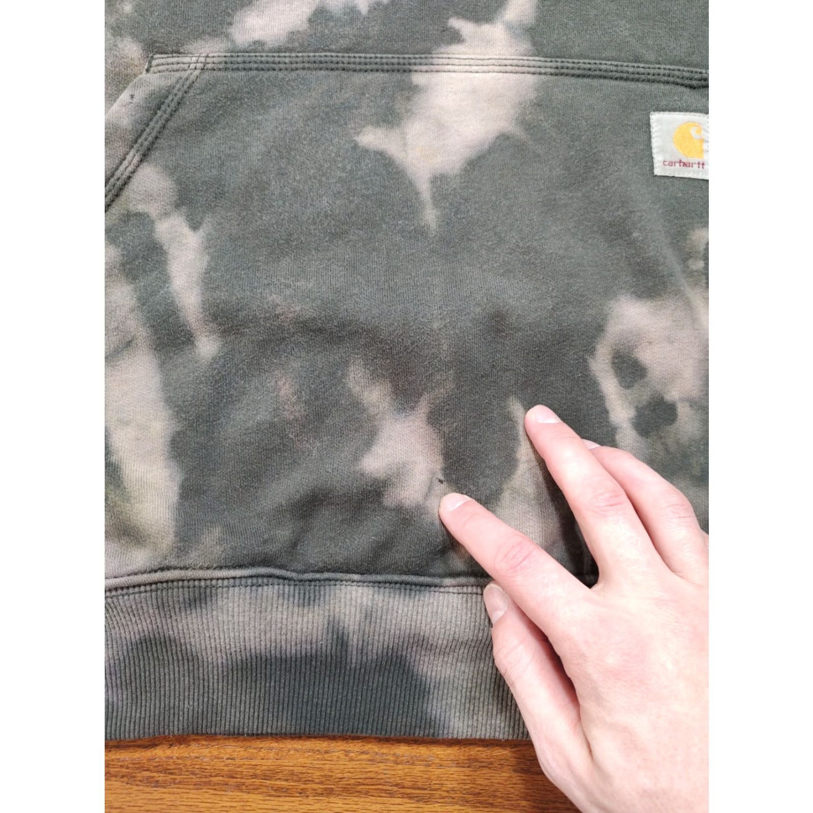 Carhartt Carhartt Mens Large Loose Green Hoodie Sweatshirt Acid Wash Tie Dye 1 Of 1 Size US L / EU 52-54 / 3 - 4 Thumbnail