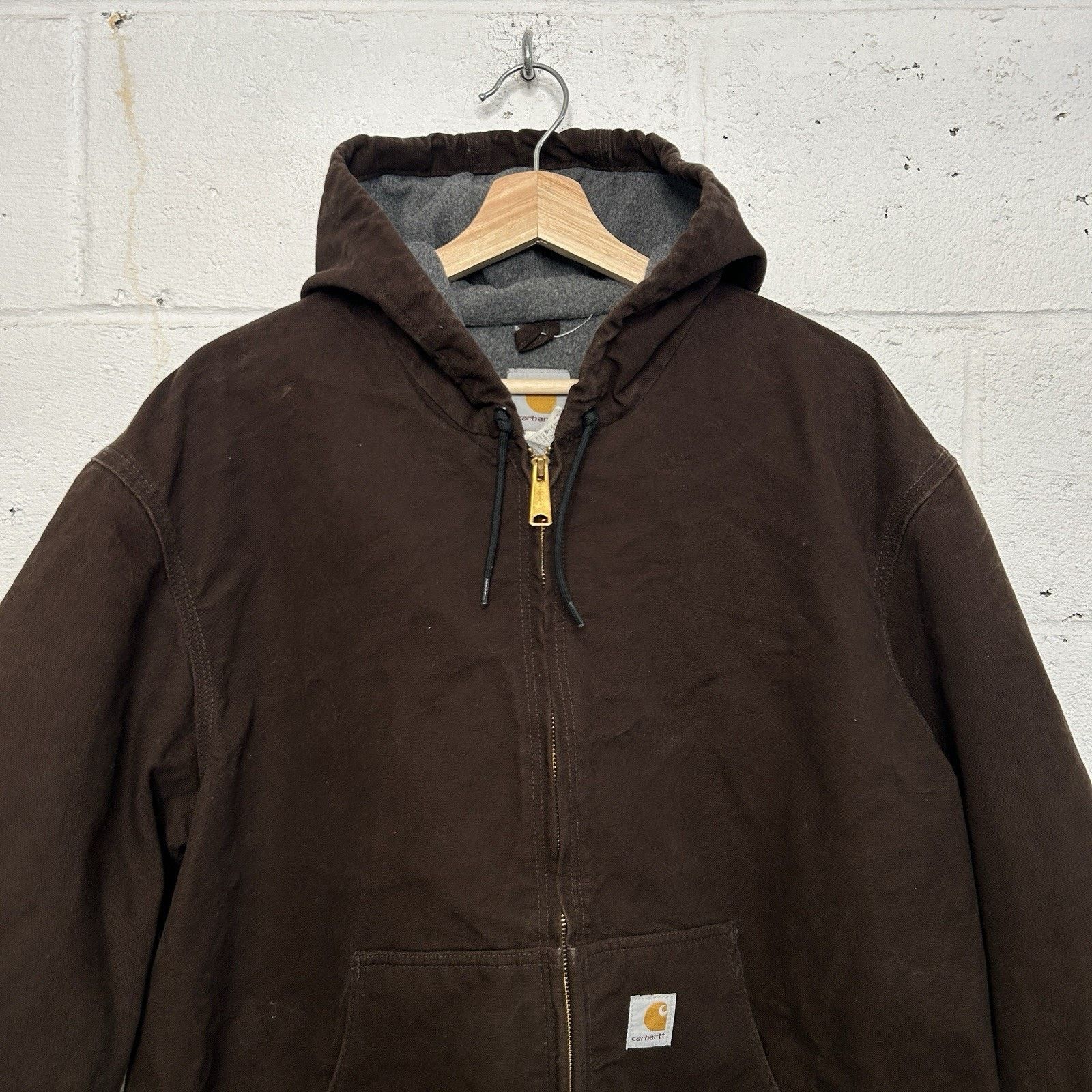 Carhartt Vintage Carhartt Fleece-Lined Hooded Jacket “Dark Brown” Size US XL / EU 56 / 4 - 3 Thumbnail