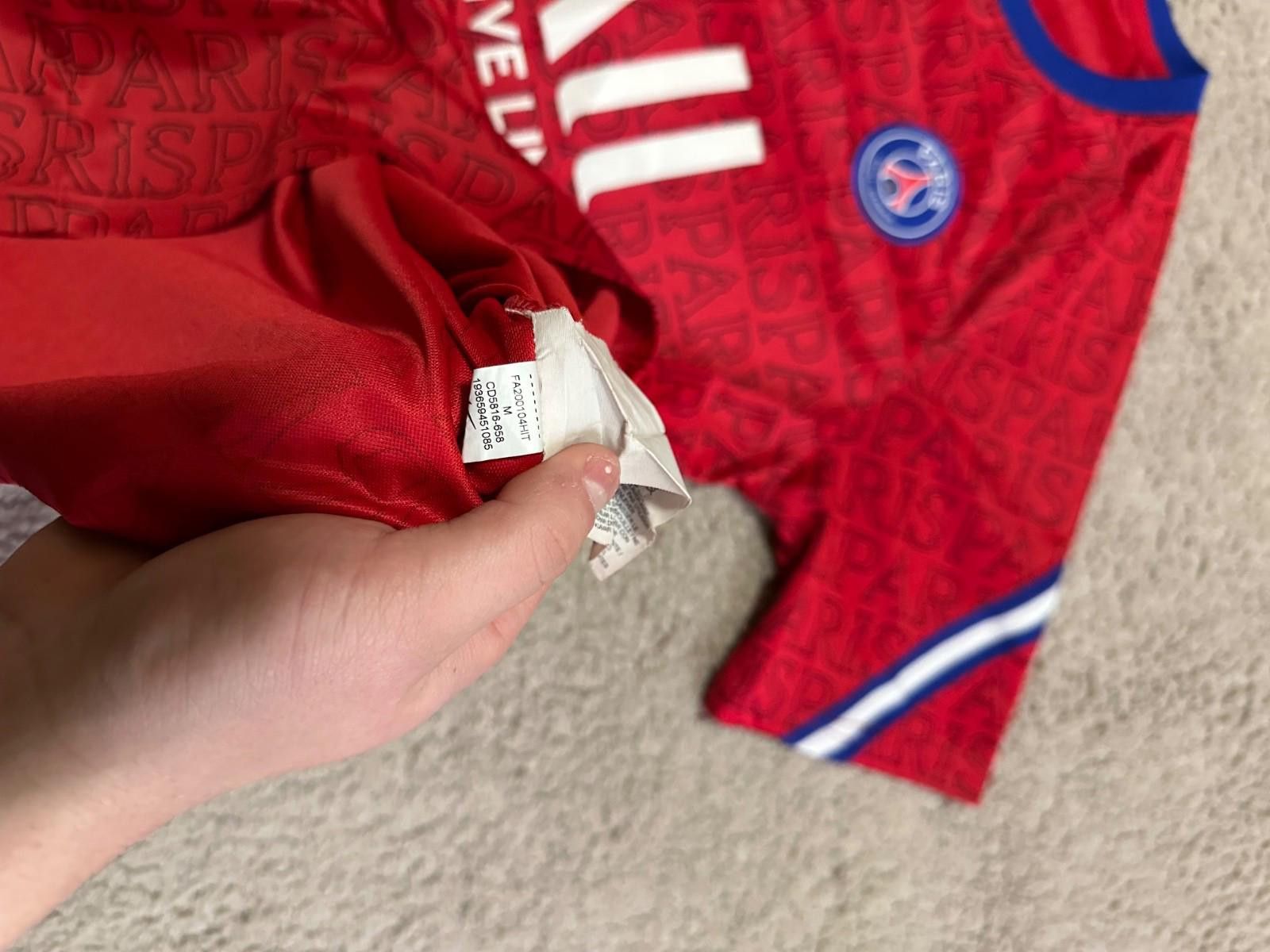 Nike PSG PARIS SAINT GERMAIN 2020/2021 PREMATCH SHIRT JERSEY NIKE Size US M / EU 48-50 / 2 - 8 Thumbnail