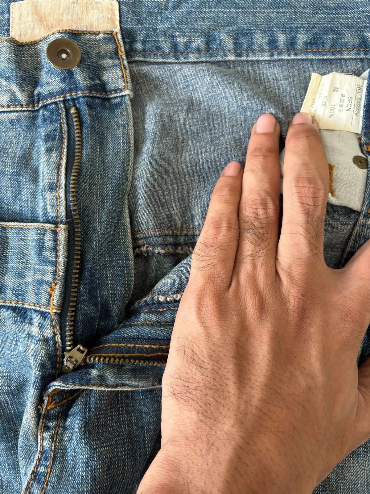 JNCO Vintage Japanese Brand Double Waist Distressed Baggy Jeans Size US 34 / EU 50 - 9 Thumbnail