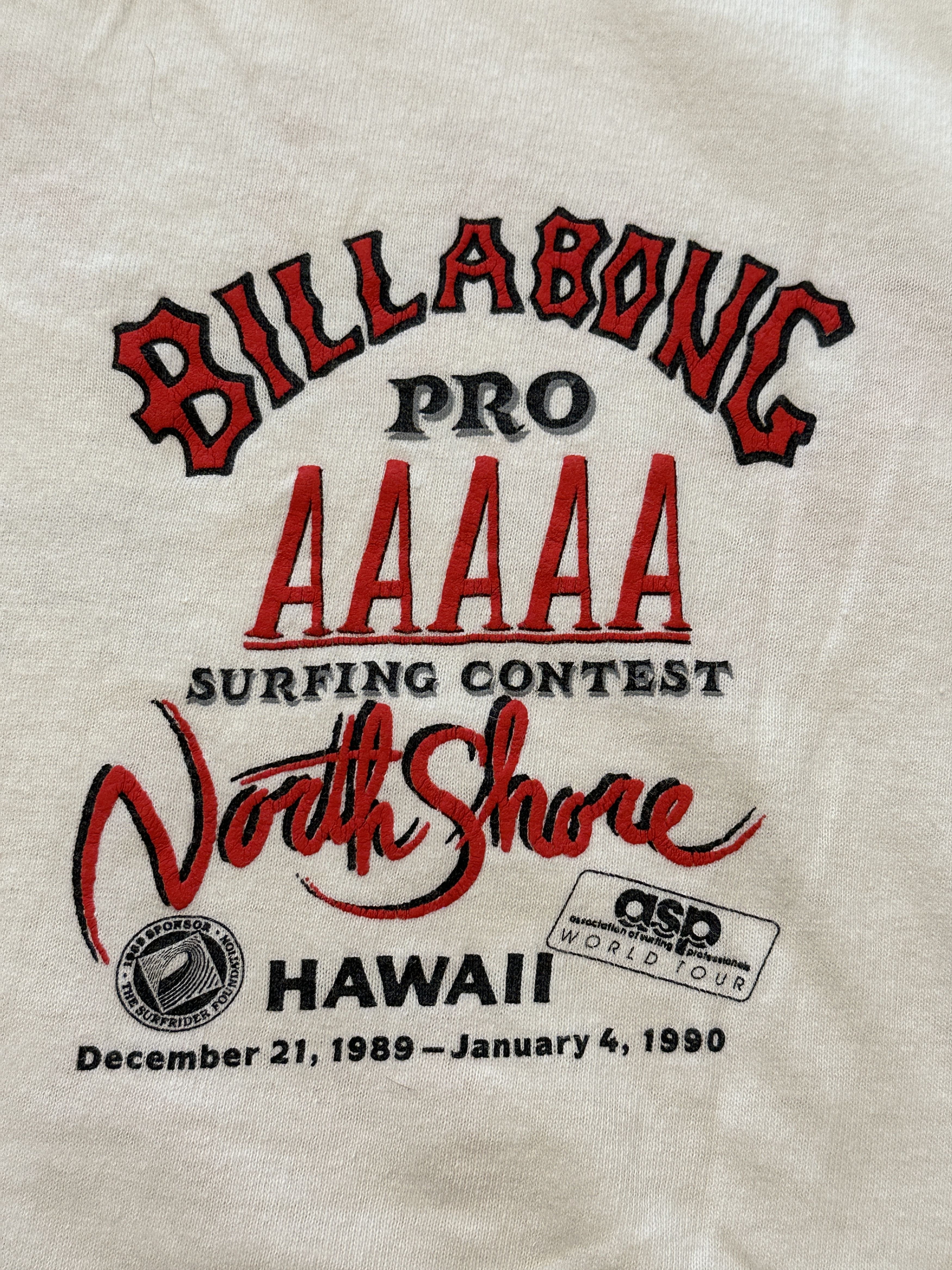Billabong 80s Vintage Billabong - Northshore Pro Surfing Contest PRESS Size US M / EU 48-50 / 2 - 3 Thumbnail