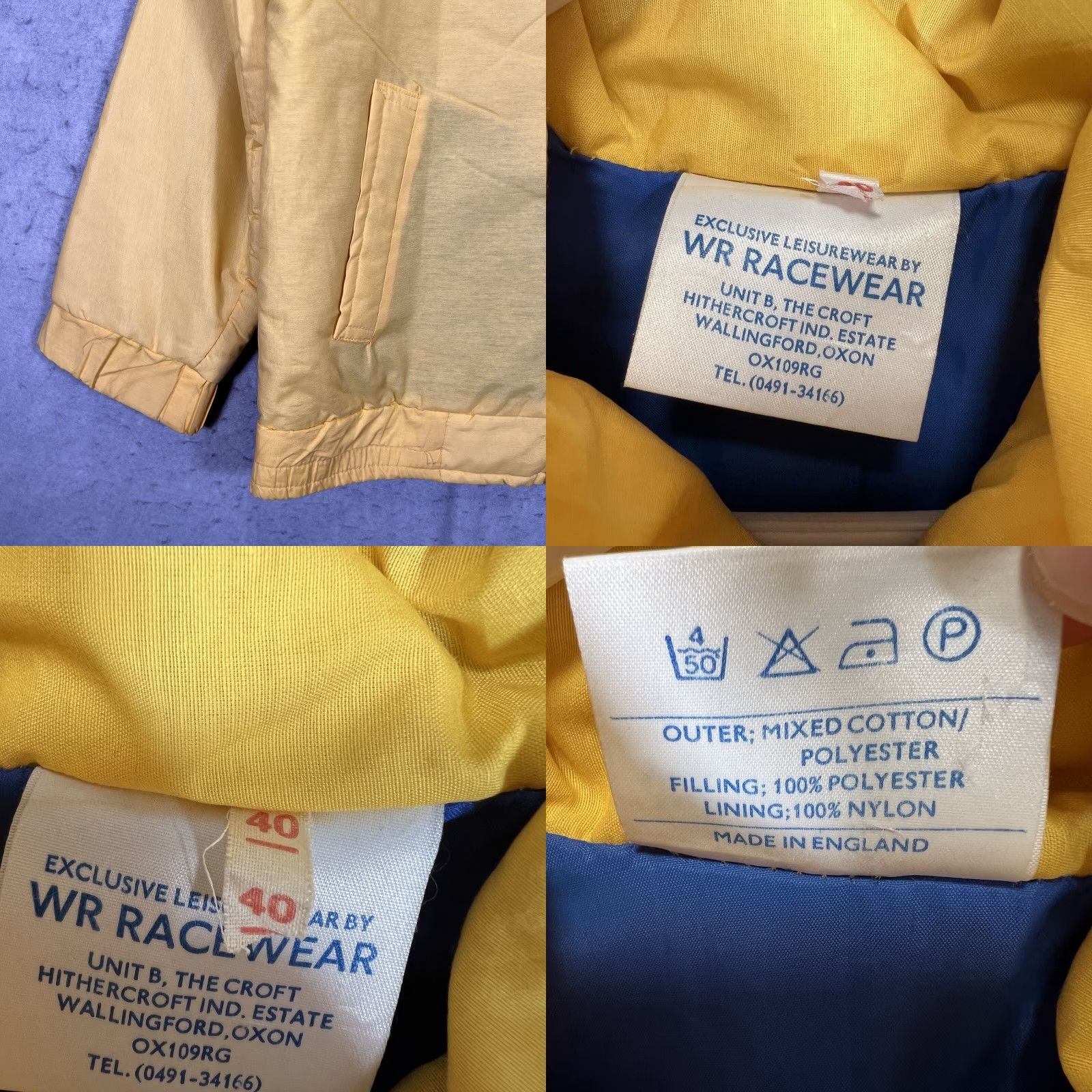 Camel VINTAGE Honda 90s Formula 1 Car Racing Jacket Full Zip Yellow Mens Size US L / EU 52-54 / 3 - 8 Thumbnail