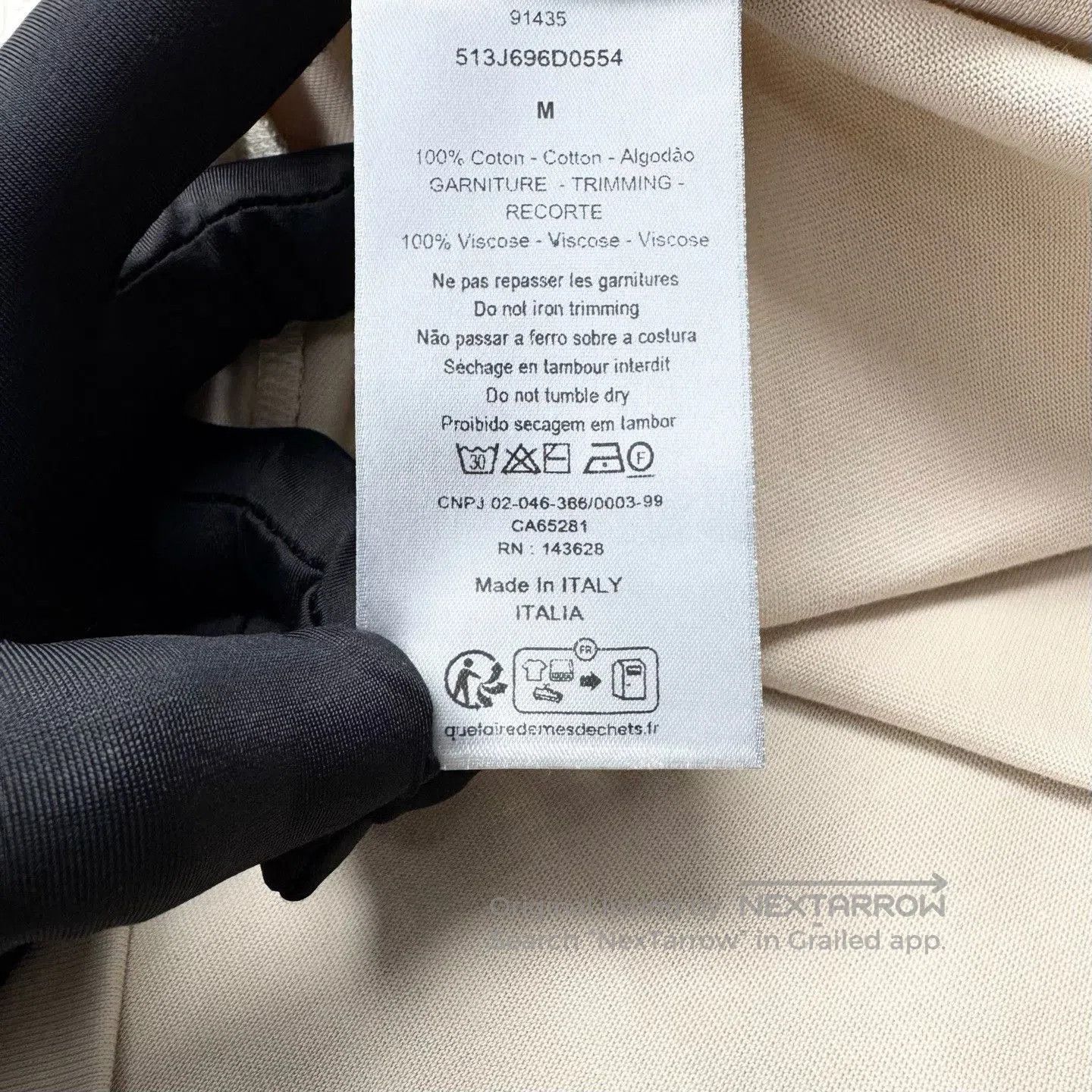 Dior Dior SS25 Beige Embroidered Logo Short - Sleeve. Size US M / EU 48-50 / 2 - 3 Thumbnail