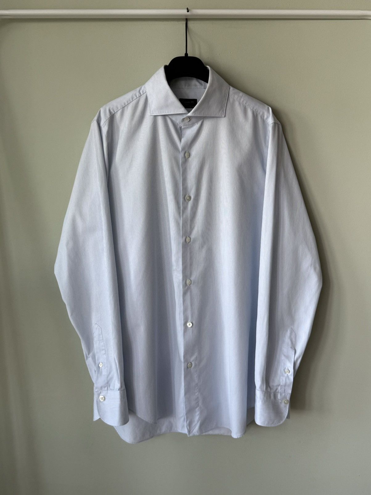 Finamore Finamore Napoli striped ls shirt Size US L / EU 52-54 / 3 - 1 Thumbnail