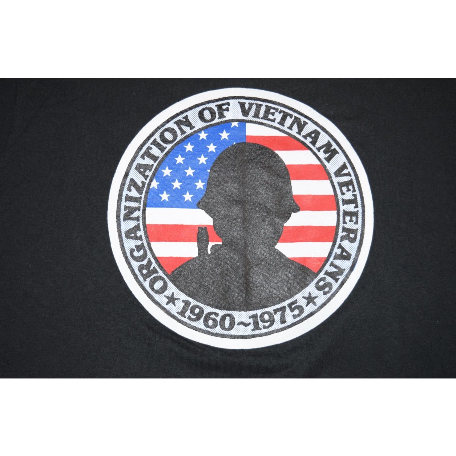 Fruit Of The Loom VINTAGE 90s Vietnam Veterans Organization Shirt Black Large L Fruit of the Loom Mens Size US L / EU 52-54 / 3 - 2 Thumbnail