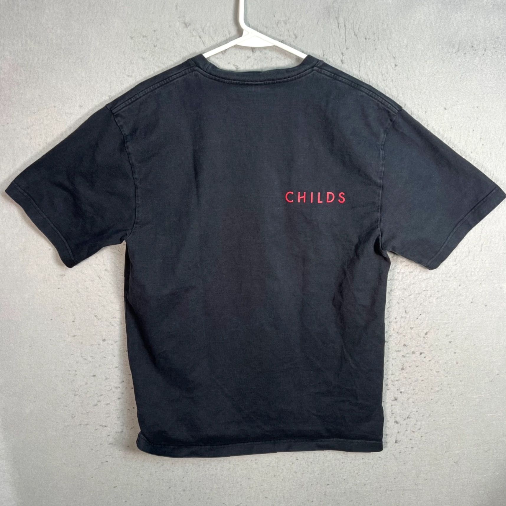 Vintage Childs Mens Large Black Graphic Logo T-Shirt Cotton Size US L / EU 52-54 / 3 - 2 Thumbnail