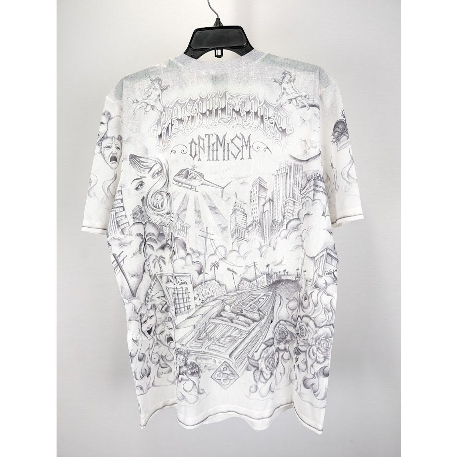 Casablanca o1rshd1 DUP / Printed Crewneck Short Sleeve Mesh Top Tattoo Size US XXL / EU 58 / 5 - 8 Thumbnail