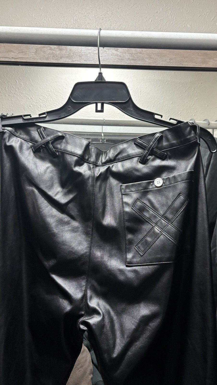 Other Flared bootcut leather pants Size US 32 / EU 48 - 3 Thumbnail