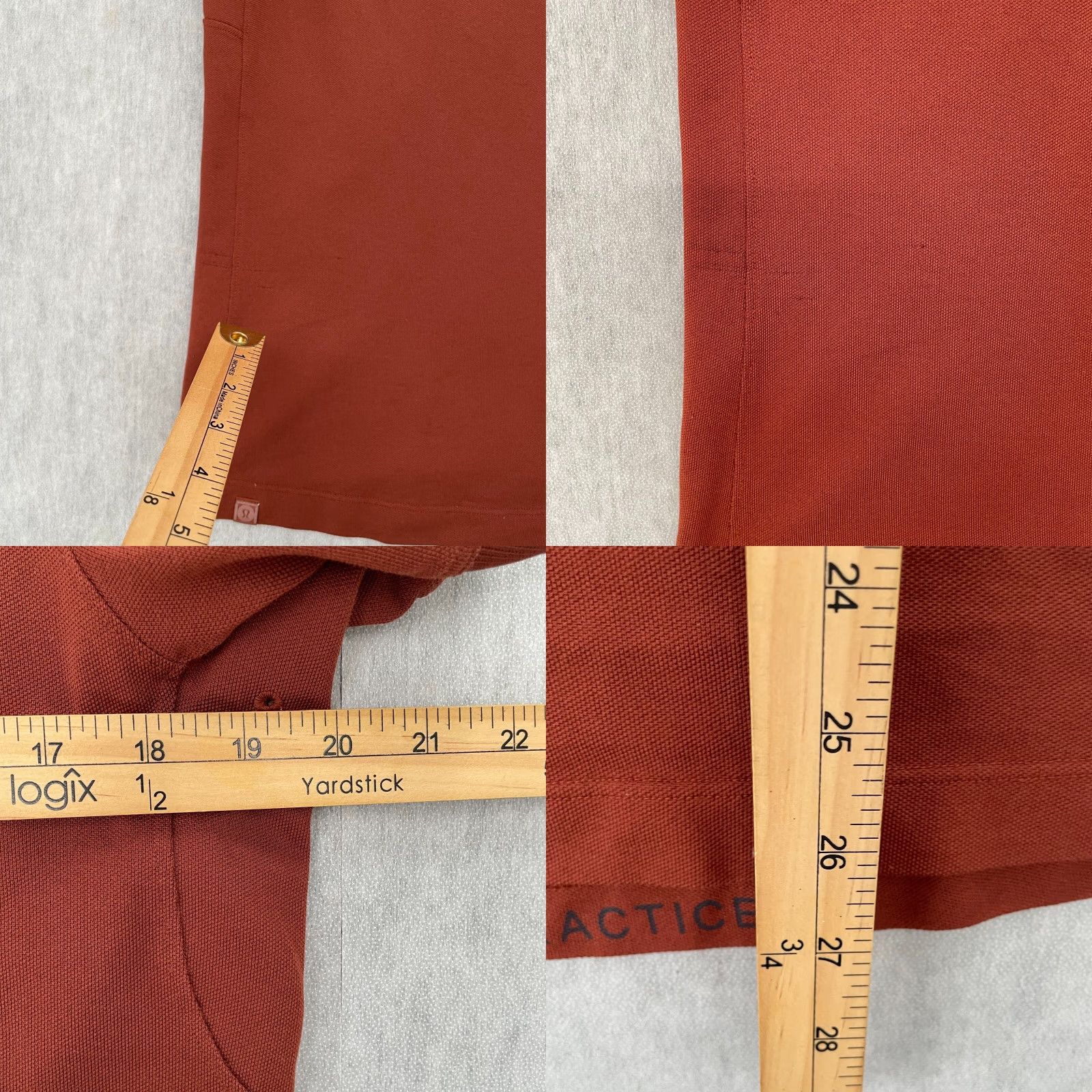 Lululemon Polo Shirt Adult Small Orange Short Sleeve Activewear Mens S