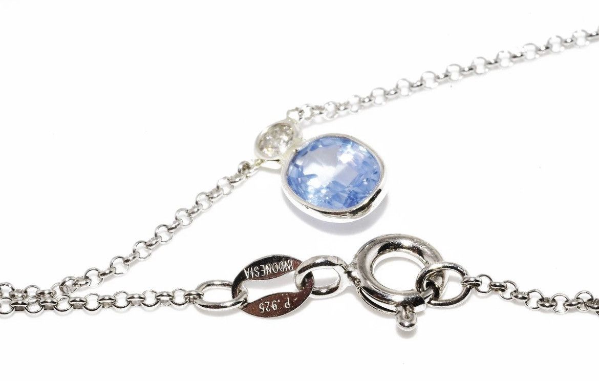 Other Sapphire & Diamond Necklace Size ONE SIZE - 1 Thumbnail