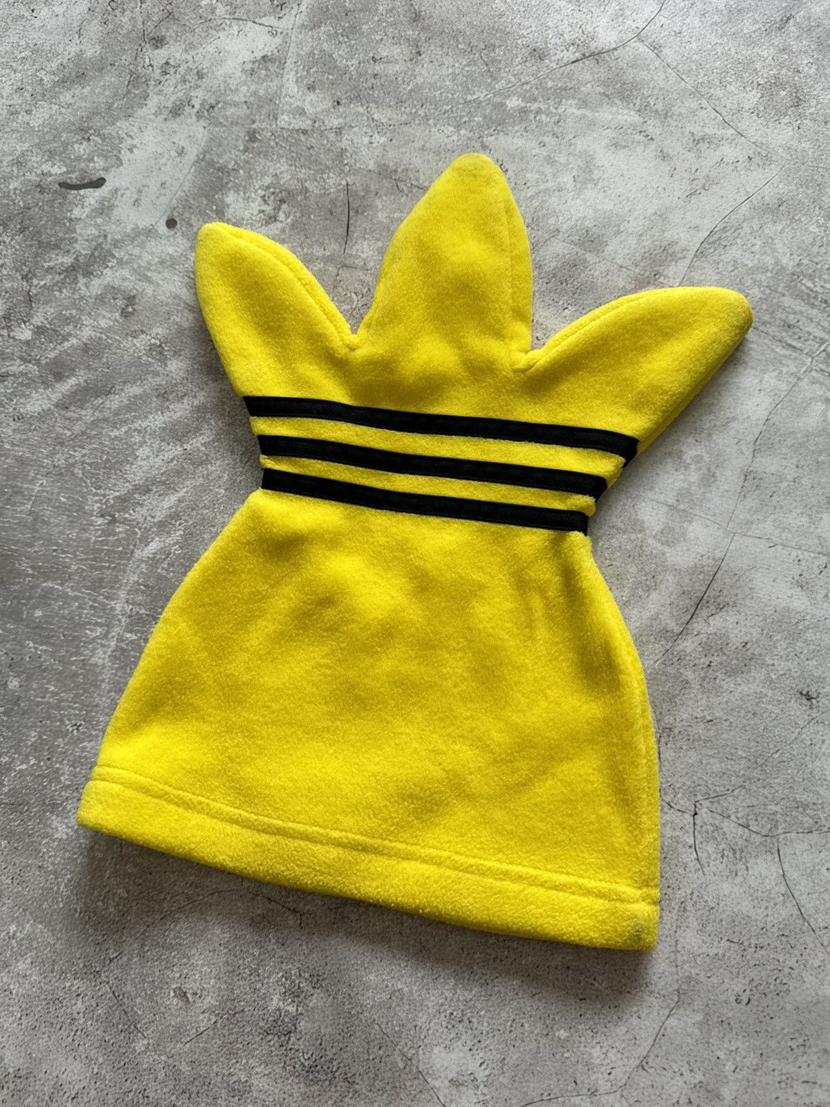 Adidas × Vintage !extremely rare Adidas vintage fleece yellow beanie Size ONE SIZE - 2 Thumbnail