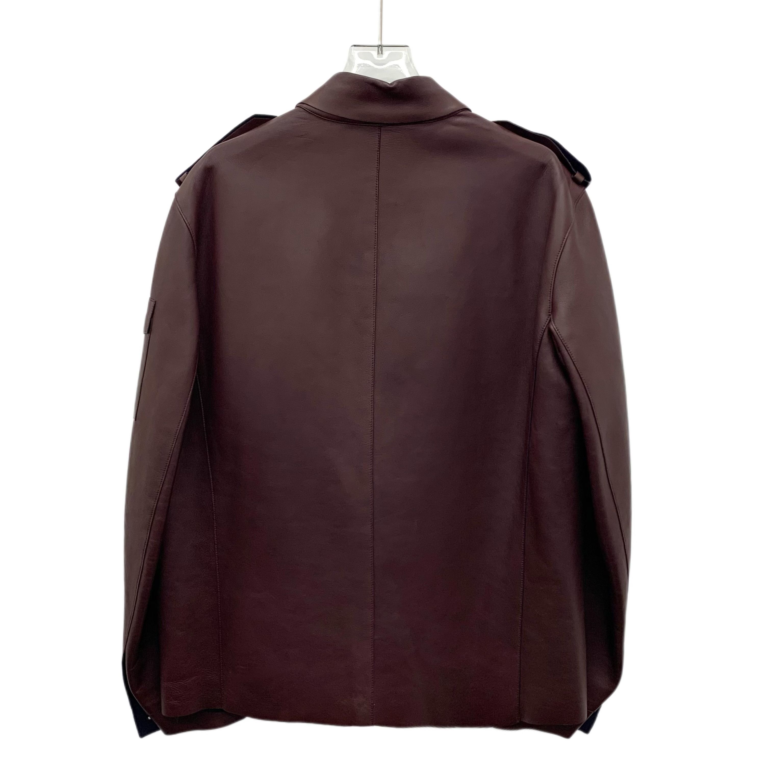 Valentino Valentino Red-Brown Leather Jacket (M) Size US M / EU 48-50 / 2 - 9 Thumbnail