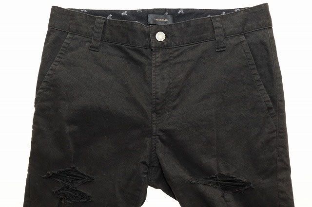 Undercover UNDERCOVER 15AW NO BORDER Period Distressed Chino Pants Size US 28 / EU 44 - 3 Thumbnail