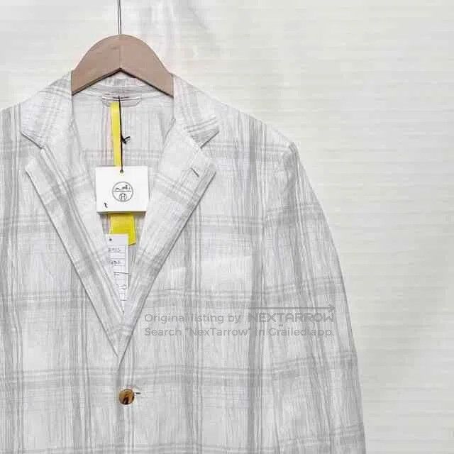 Hermes Hermes Plaid Linen Blazer. Size US M / EU 48-50 / 2 - 3 Thumbnail