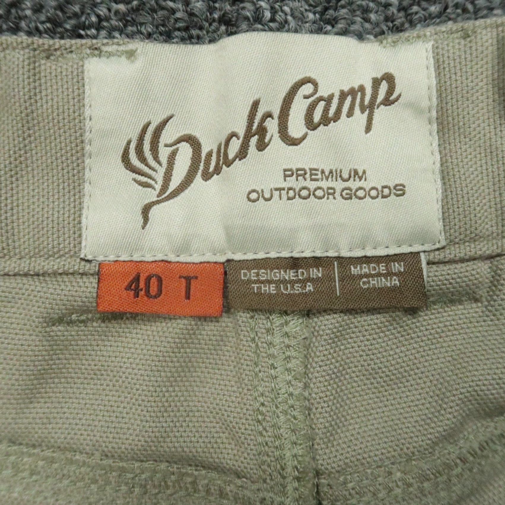 Vintage Duck Camp Pants Mens 38x33 Khaki Hiking Hunting Outdoors Cordura Canvas Brush Size US 38 / EU 54 - 3 Thumbnail