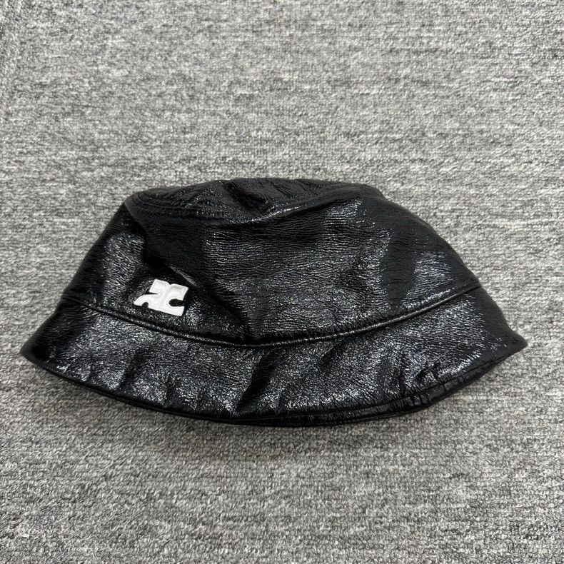Vintage Courreges Leather Bucket Hat Size ONE SIZE - 1 Thumbnail