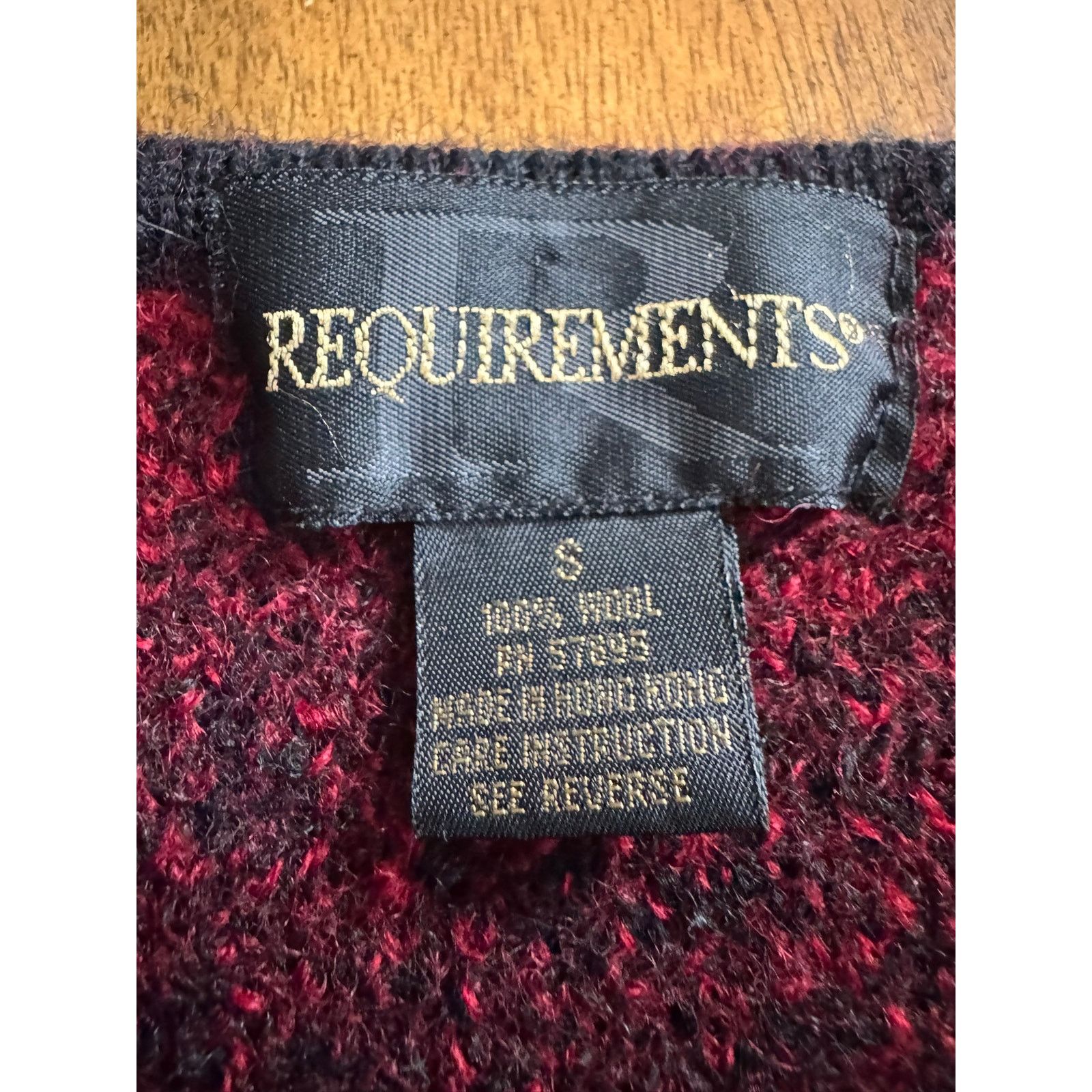 Other Vintage Requirements 100% Wool Buffalo Plaid Zip Cardigan Size S / US 4 / IT 40 - 3 Thumbnail