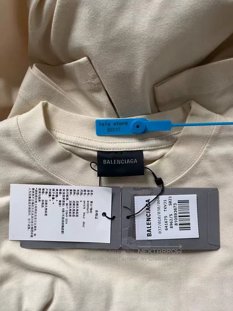Balenciaga Balenciaga Letter Printed Round Neck Short Sleeve T-Shirt Size US S / EU 44-46 / 1 - 5 Thumbnail