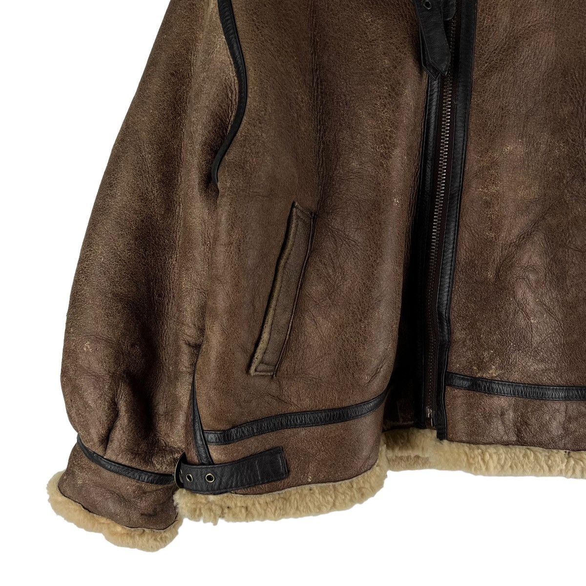 Other 🔥90’s VINTAGE SHEARLING LEATHER B 3 JACKET AVIREX DESIGN Size US L / EU 52-54 / 3 - 4 Thumbnail
