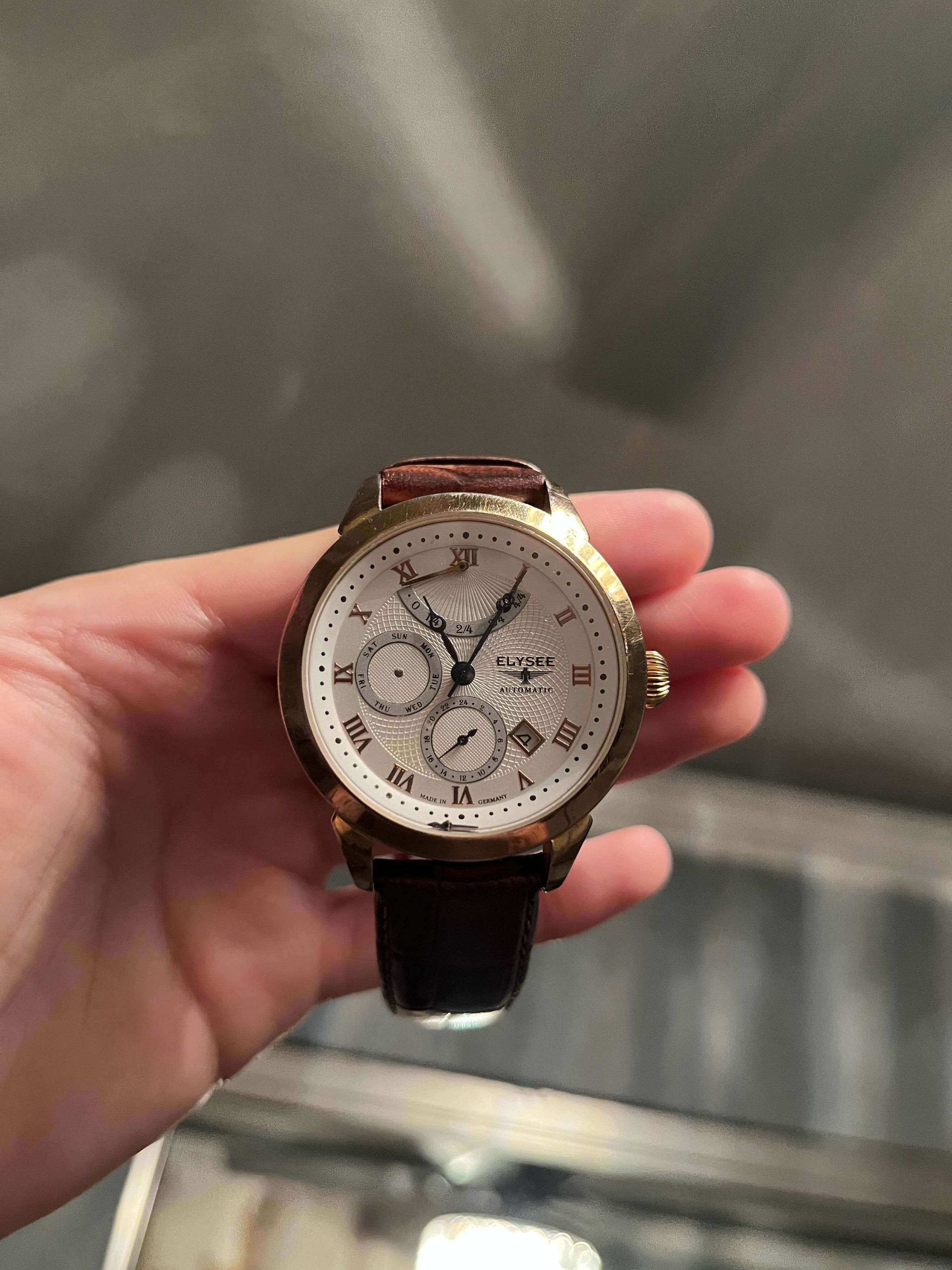 Designer Elysee Talos 17009 Gold Watch Size ONE SIZE - 1 Thumbnail