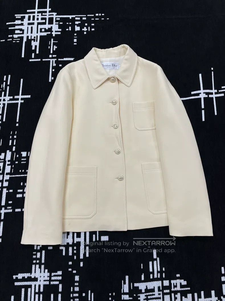 Dior Dior Beige silk wool suit jacket Size XS / US 0-2 / IT 36-38 - 1 Thumbnail