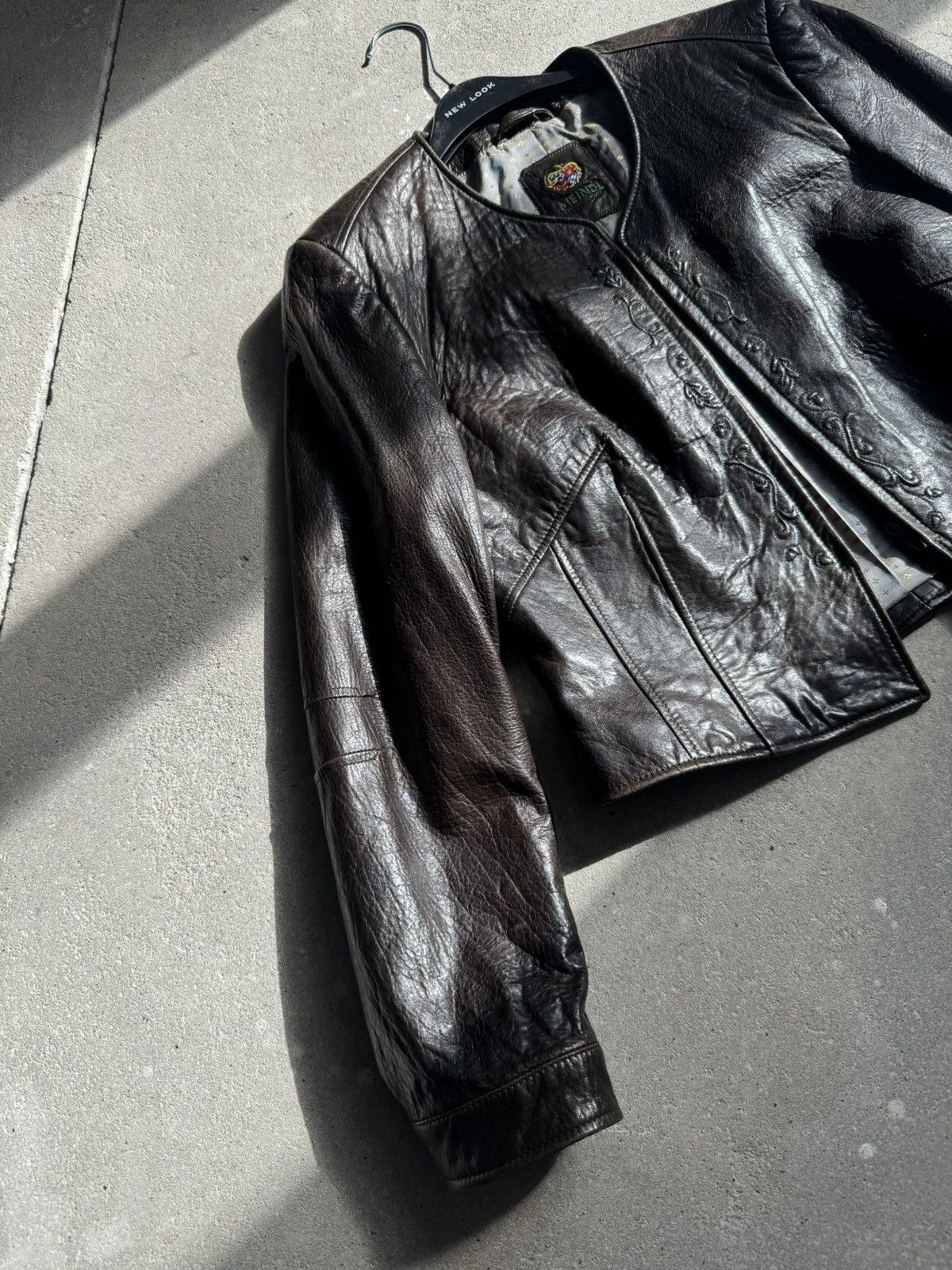 Other 80s Meindl Leather Jacket Designer Rare Size M / US 6-8 / IT 42-44 - 4 Thumbnail