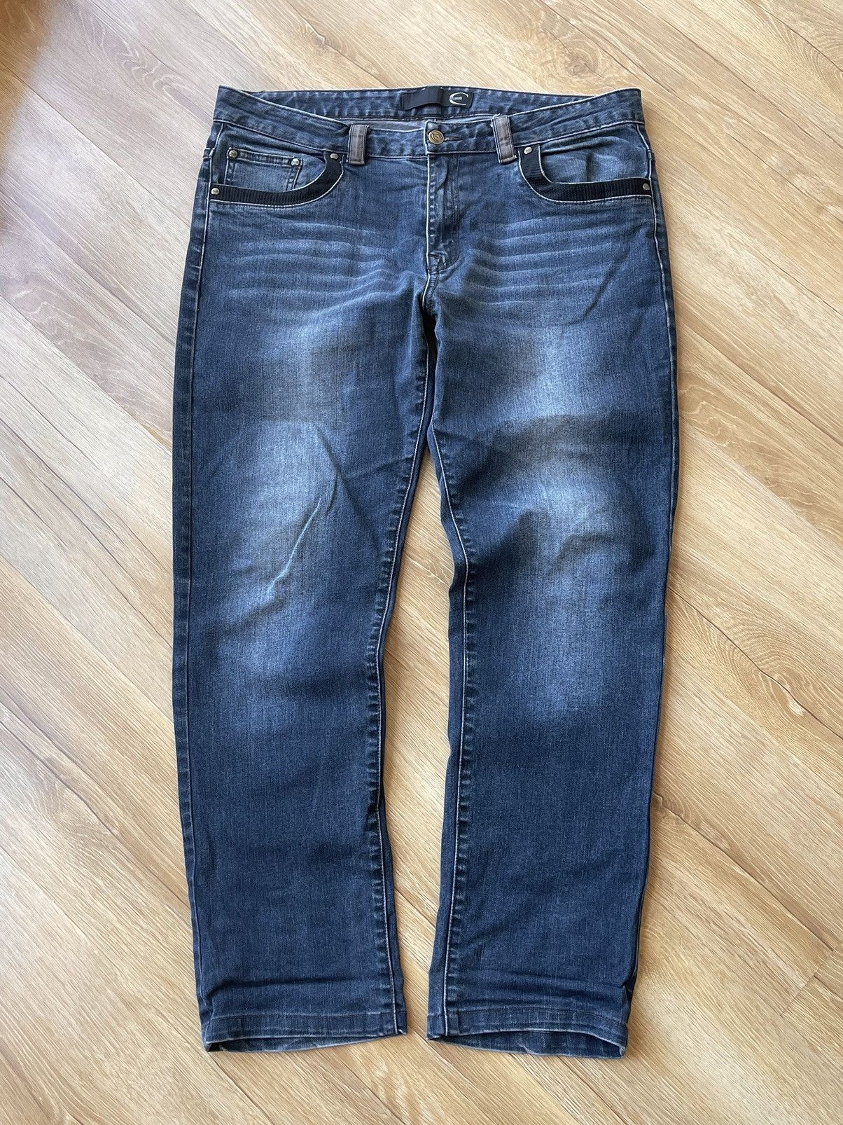 Just Cavalli Just Cavalli Vintage Y2K Embroidered Washed Denim Jeans Size US 34 / EU 50 - 6 Thumbnail