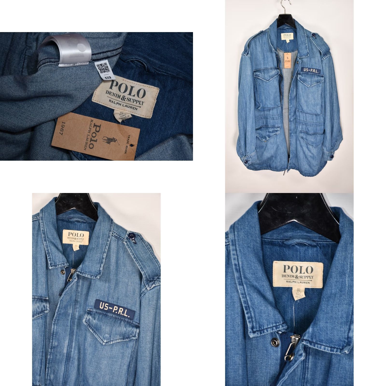 Polo Ralph Lauren Denim & Supply Ralph Lauren Polo Jacket Women XL Denim Field Military Color Blue 100% Cotton Size XL Size XL / US 12-14 / IT 48-50 - 9 Thumbnail