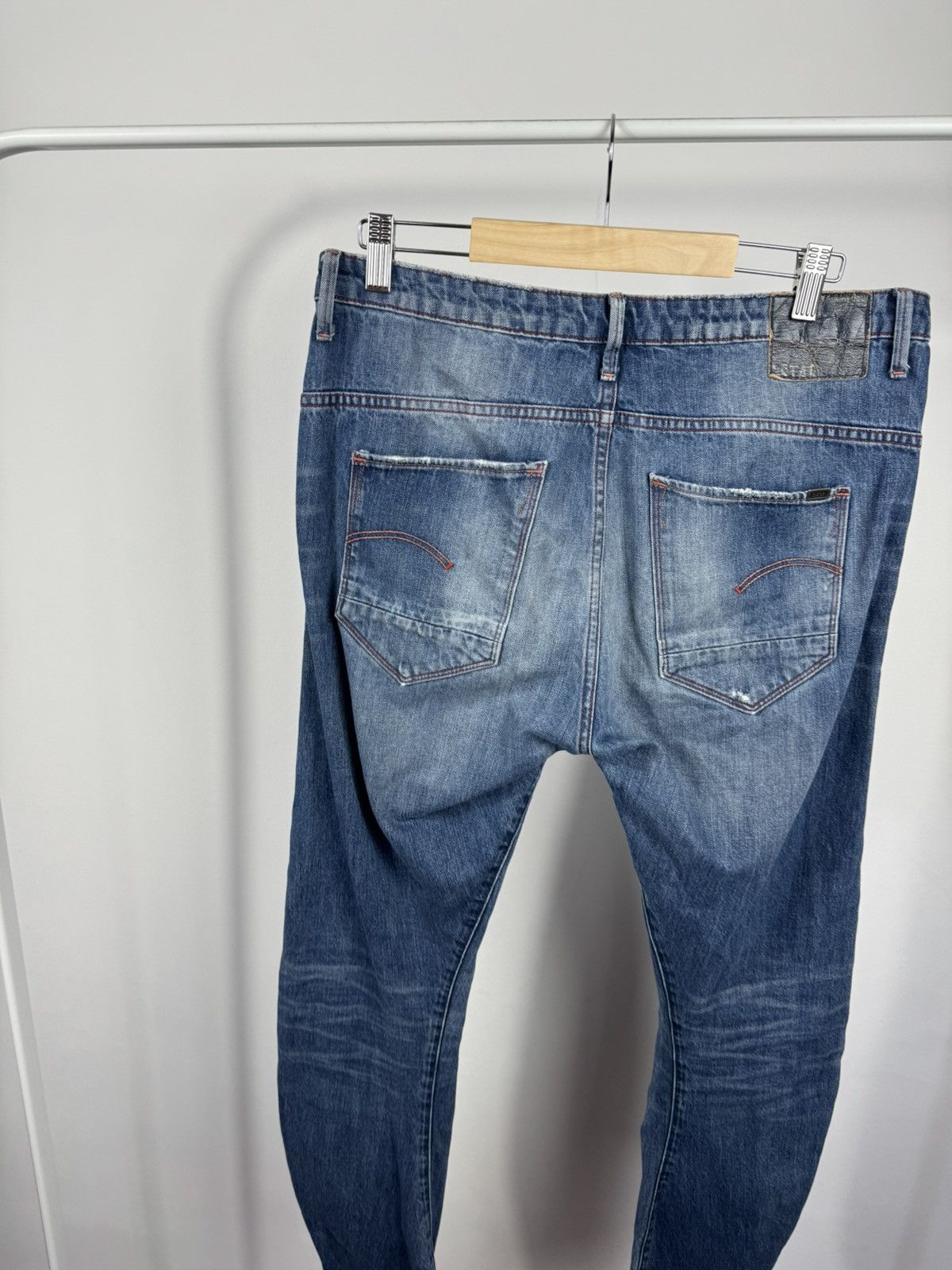 G-Star G-Star RAW Arc 3D Slim Jeans W29 L34 Faded Blue Denim Pants Size US 33 - 16 Thumbnail