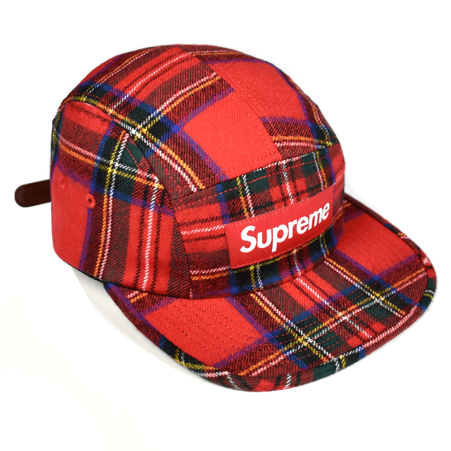 Supreme Supreme Lochcarron Wool Red Plaid Box Logo Hat Camp