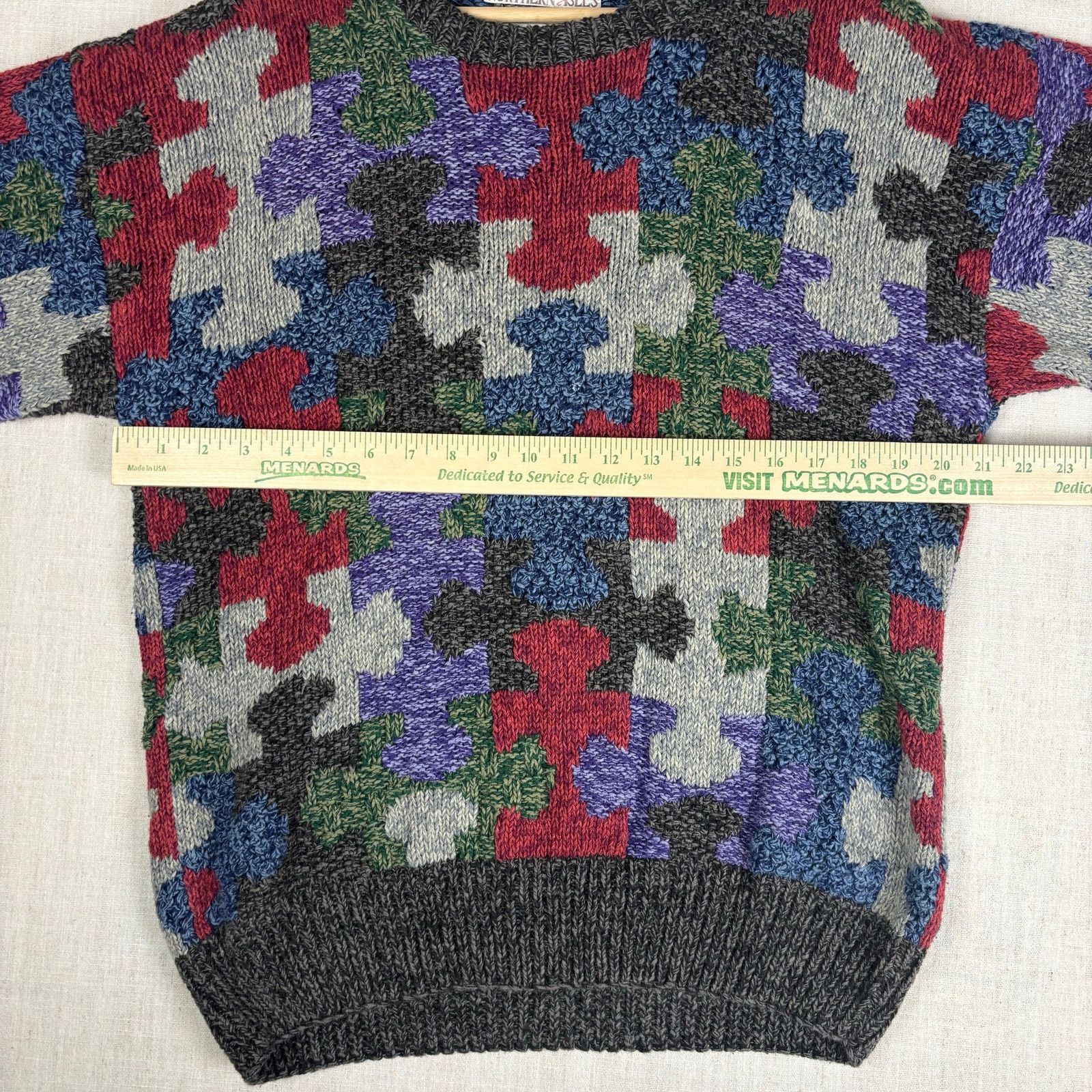 Northern Isles Vintage Northern Isles Hand Knit Puzzle Medium Sweater Size US M / EU 48-50 / 2 - 6 Thumbnail