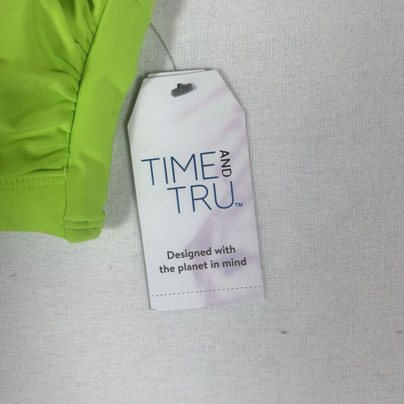 Vintage Time And Tru Bikini Top Womens XL 16-18 Green NWT Halter Padded Stretch Swim Top NWT Size XL / US 12-14 / IT 48-50 - 2 Thumbnail