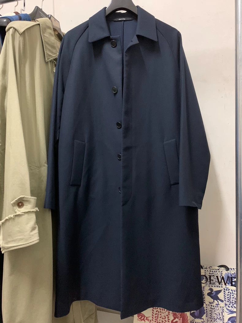 Maison Margiela Maison Margiela SS17 Navy Drawstring Trench Coat- dmc Size US M / EU 48-50 / 2 - 1 Thumbnail