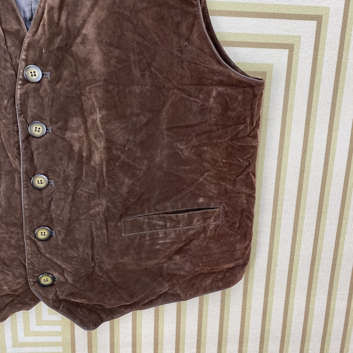 Indian Motorcycle 🫶Vintage Bonmarlen Motorcycle Velvet Vest Jacket Size US M / EU 48-50 / 2 - 5 Thumbnail