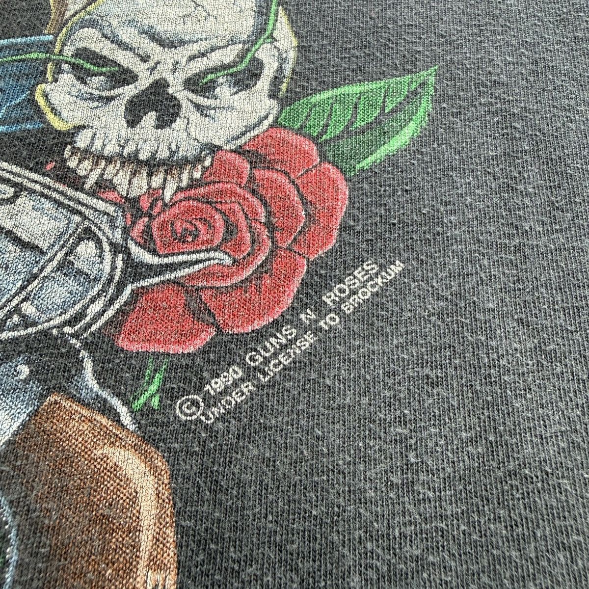 Vintage Guns N Roses 1990 vintage band t-shirt rock tee faded Size US XL / EU 56 / 4 - 2 Thumbnail