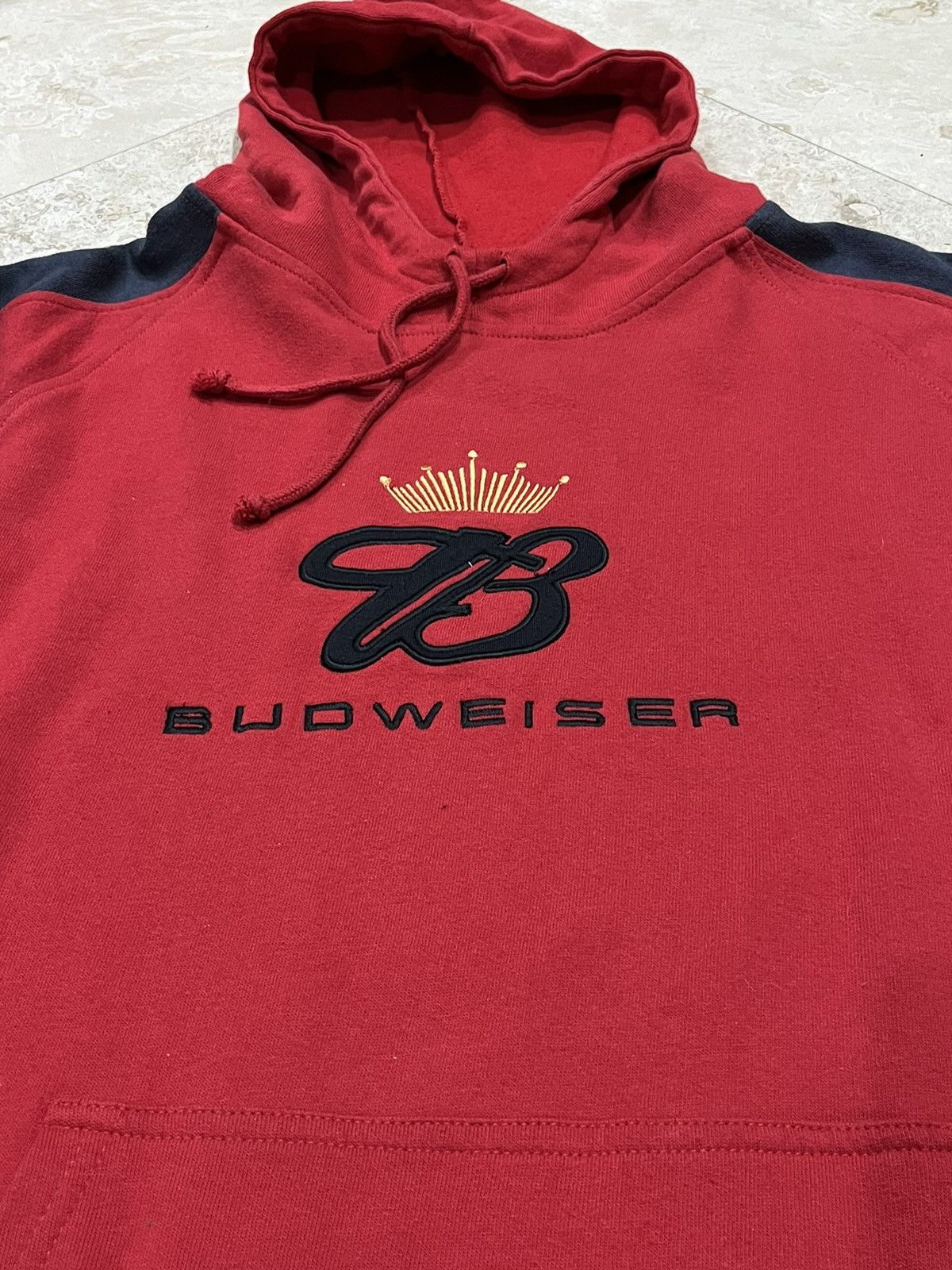 Budweiser × NASCAR × Vintage Y2K Budweiser Dale Jr NASCAR Hoodie Size US XL / EU 56 / 4 - 3 Thumbnail