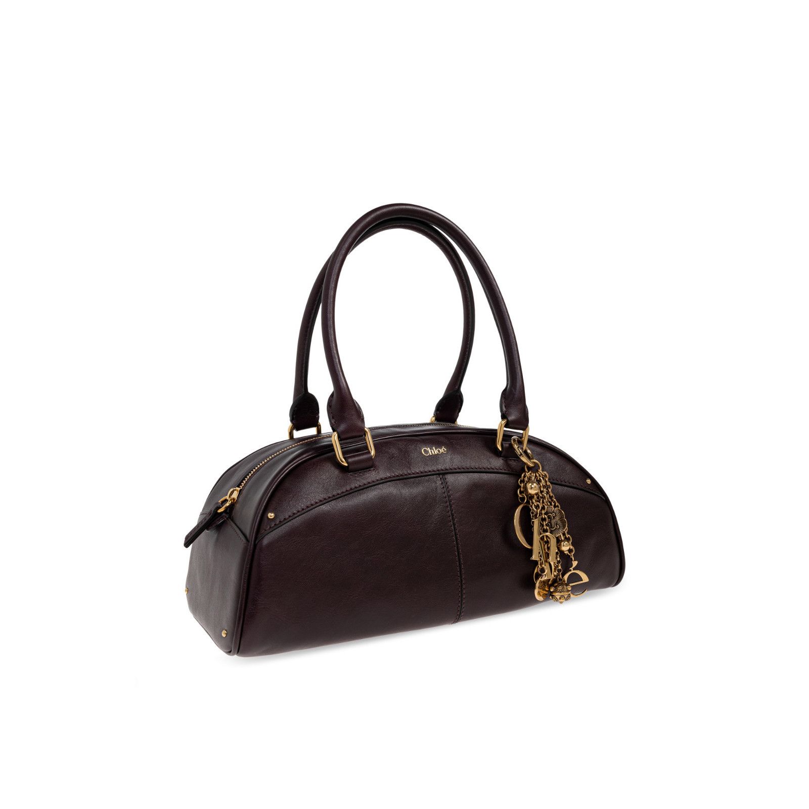 Chloe Chloe Bowling Perfect Plum Top Handle Bag New & Authentic Size ONE SIZE - 4 Thumbnail