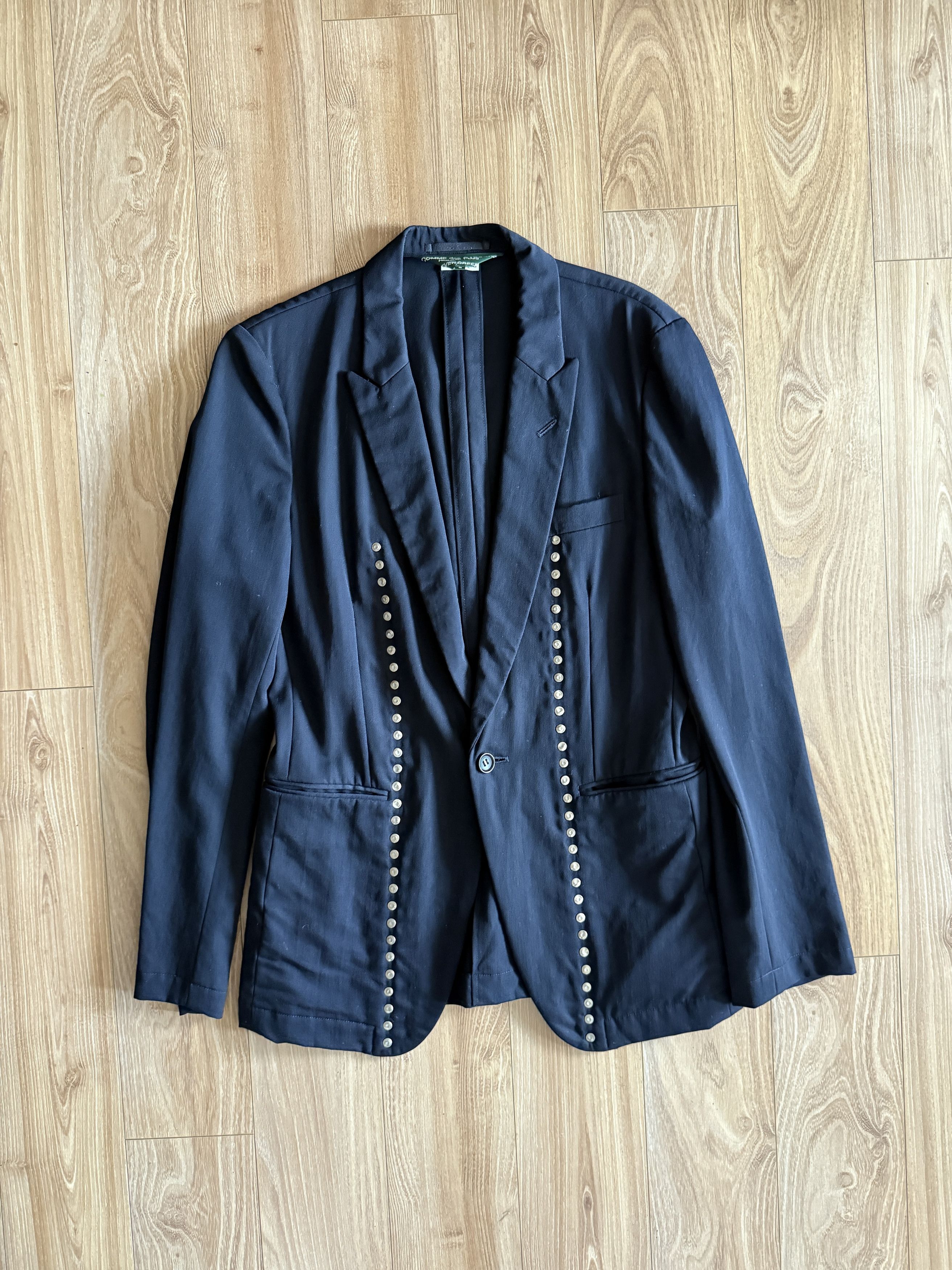 Comme des Garcons Homme Plus Comme des Garcons Homme Plus "Evergreen" Studded Blazer Size US S / EU 44-46 / 1 - 1 Thumbnail