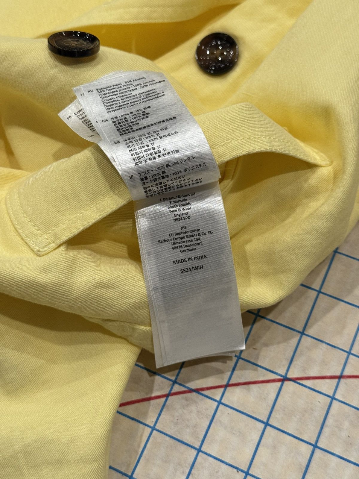 Barbour NWT Barbour Margaret Casual Lightweight Peacoat Yellow Size6 Size M / US 6-8 / IT 42-44 - 11 Thumbnail