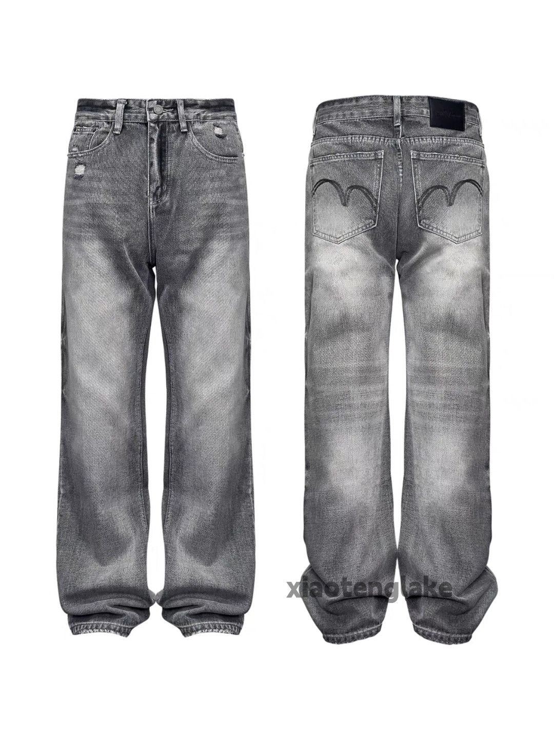 Vintage Washed faded cleanfit yuppie y2k loose hiphop jeans Size US 36 / EU 52 - 4 Thumbnail